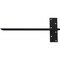 Ekena Millwork 2 1/2"W x 18"D Floating Steel Heavy Duty Wall Mount, Powder Coated Black BKTM02X18FWPBL - alternate 4